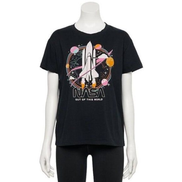 NASA Out Of This World Graphic Tee Shirt Size XS 60% Cotton & 40% Polyester - Picture 2 of 4